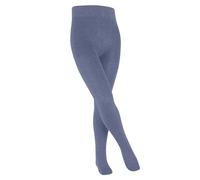 FALKE Family K Ti coton durable épais unis 1 paire, Collants Mixte enfant, Bleu Light Jeans 6662, 122-128