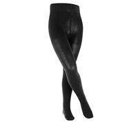 FALKE Family K Ti coton durable épais unis 1 paire, Collants Mixte enfant, Noir Black 3000, 134-146