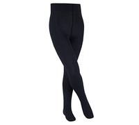 FALKE Family K TI coton unis 1 paire, Collants Mixte enfant, Bleu (Navy Blue Melange 6490) nouveau - écologique, 134-146
