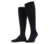 FALKE Family M KH coton unies 1 paire, Chaussettes longues Homme, Bleu (Dark Navy 6375) nouveau - écologique, 39-42