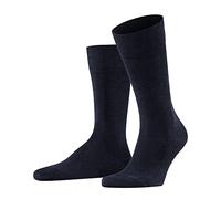 FALKE Family M So coton durable unies 1 paire, Chaussettes Homme, Bleu Navy Melange 6127, 43-46