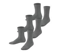 FALKE Family Multipack K So coton durables unies lot de 3 paires, Chaussettes Mixte enfant, Gris Light Grey Melange 3390, 27-30