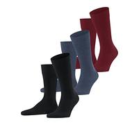 FALKE Family Multipack M So coton durable unies lot de 3 paires, Chaussettes Homme, Multicolore Blue Mix Red 0020, 43-46