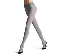 FALKE Family Rib W Ti coton unis 1 paire, Collants Femme, Gris Light Grey Melange 3390, 36-38