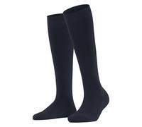 FALKE Family W Kh coton durable unies 1 paire, Chaussettes longues Femme, Bleu Space Blue 6116, 35-38