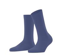FALKE Family W So coton durable unies 1 paire, Chaussettes Femme, Bleu Smoky Blue 6483, 35-38