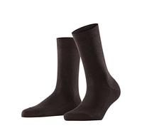 FALKE Family W So coton durable unies 1 paire, Chaussettes Femme, Marron Dark Brown 5239, 35-38