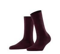 FALKE Family W So coton durable unies 1 paire, Chaussettes Femme, Rouge Barolo 8596, 35-38