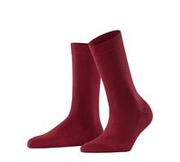 FALKE Family W So coton durable unies 1 paire, Chaussettes Femme, Rouge Scarlet 8228, 35-38