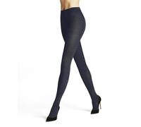 FALKE Family W Ti coton durable unis 1 paire, Collants Femme, Bleu Dark Blue Melange 6688, 36-38