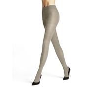 Falke - Collants Femme Family W Ti - coton durable uni - Beige Linen Melange 4541 - 38-40