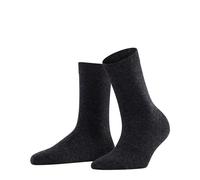 FALKE Cosy Wool W So laine cachemire unies 1 paire, Chaussettes Femme, Gris Anthracite Melange 3080, 35-38