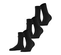 FALKE Femme Cotton Touch Multipack W So Fines Unies Chaussettes, Noir Black 3000, 39-42 EU