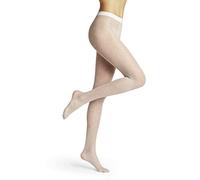 FALKE femme Dot 15 DEN collants transparents effet voile ceinture confort sans pression sur la taille couture fine renforcée aux orteils mats motif fantaisie à pois fil fin doux 1 paire
