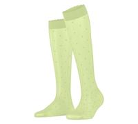 FALKE Femme Dot 15 Den W Kh Transparentes Fantaisie Chaussettes Hautes, Vert Lemon 7498, 39-42 EU
