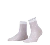 FALKE Dot 15 DEN W So transparentes fantaisie 1 paire, Chaussettes Femme, Blanc White 2209, 39-42
