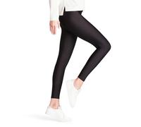 FALKE Elegant Shine W Le opaques unis 1 paire, Leggings Femme, Noir Black 3009, M 40-42