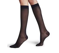 FALKE Energize 30 DEN W Kh transparentes avec contention 1 paire, Chaussettes longues Femme, Bleu Marine 6179, 39-40