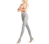 FALKE femme Family collants respirants durables coton opaques ceinture large confortable sur la taille couture plate sans pression sur les orteils unis 1 paire, Gris (Greymix 3399), 36-38