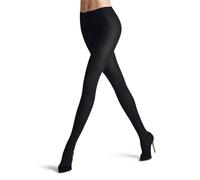 Falke femme Family Rib collants respirants durables coton opaque large taille confortable pour un maintien sans pression couture plate pour une pointe du pied sans pression côtelé uni 1 paire