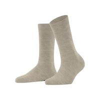FALKE Family W So coton durable unies 1 paire, Chaussettes Femme, Beige Linen Melange 4541, 35-38