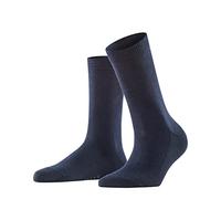 FALKE Family W SO coton unies 1 paire, Chaussettes Femme, Bleu (Dark Navy 6379) nouveau - écologique, 35-38