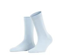 FALKE Family W So coton durable unies 1 paire, Chaussettes Femme, Bleu Light Blue 6594, 39-42
