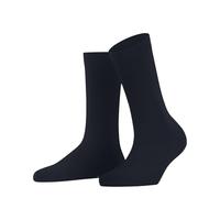 FALKE Family W So coton durable unies 1 paire, Chaussettes Femme, Bleu Space Blue 6116, 39-42