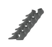 FALKE Happy Multipack W Sn coton unies lot de 6 paires, Chaussettes basses Femme, Gris Light Grey Melange 3390, 39-42