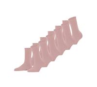 FALKE Happy Multipack W So coton unies lot de 6 paires, Chaussettes Femme, Rose Blossom 8645, 39-42