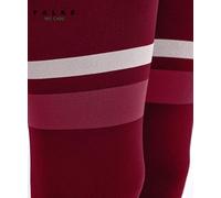 FALKE Femme Maximum Warm Long W Ti Fil Fonctionnel Séchage Rapide Couche De Base Inférieure, Rouge Merlot 8117 Stripe, XS EU