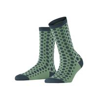 FALKE Femme Mirage Dot W So Coton Fantaisie Chaussettes, Vert Nettle 7447, 35-38 EU
