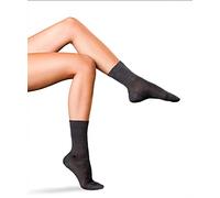 FALKE No. 2 W So soie fantaisie 1 paire, Chaussettes Femme, Gris Asphalt 3705, 39-40