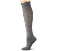 FALKE Femme No. 3 W Kh Laine Soie Unies Chaussettes Longues, Gris Light Grey Melange 3388, 38 EU