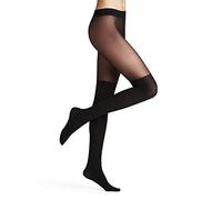 FALKE Overknee 25 DEN W Ti mix opaque fin fantaisie 1 paire, Collants Femme, Noir Black 3009, S-M