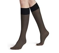 FALKE Pure Matt 20 DEN W Kh transparentes unies 1 paire, Chaussettes longues Femme, Bleu Marine 6179, 35-38