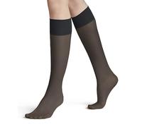 FALKE Pure Matt 20 DEN W Kh transparentes unies 1 paire, Chaussettes longues Femme, Gris Graphite 3146, 35-38