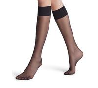FALKE Pure Matt 20 DEN W Kh transparentes unies 1 paire, Chaussettes longues Femme, Noir Black 3009, 39-42