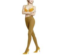 FALKE Pure Matt 50 DEN W TI semi-opaques unis 1 paire, Collants Femme, Jaune (Marigold 1227), S