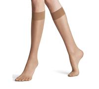 FALKE Femme Seidenglatt 15 Den W Kh Transparentes Unies Chaussettes Longues, Effet Peau Sun 4299, 35-38 EU