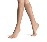 FALKE Shelina 12 DEN W Kh ultra-transparentes unies 1 paire, Chaussettes longues Femme, Effet peau Sun 4299, 35-38
