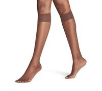 FALKE Shelina 12 DEN W Kh ultra-transparentes unies 1 paire, Chaussettes longues Femme, Marron Espresso 5188, 35-38
