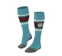 FALKE Femme Sk2 Intermediate Wool W Kh Laine Fil Fonctionnel Chaussettes De Ski, Turquoise Peacock Blue 6536 Trend, 37-38 EU