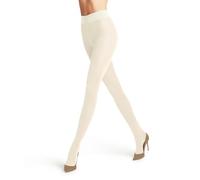 FALKE Femme Softmerino W Ti Laine Coton Unis Collants, Blanc Off-White 2040, 44-46 EU