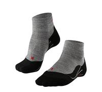 FALKE TK5 Wander Short W Sso laine 1 paire, Chaussettes de randonnée Femme, Gris Light Grey 3403, 35-36