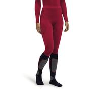 FALKE Femme Warm Long W Ti Fil Fonctionnel Séchage Rapide Couche De Base Inférieure, Rouge, M EU