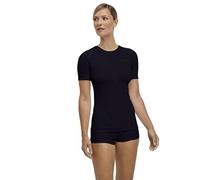 FALKE Femme Warm Round Neck W S/S TS Fil Fonctionnel Séchage Rapide Couche De Base Supérieure, Noir Black 3000, S EU