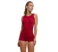 FALKE Warm W S/l SH Fil Fonctionnel séchage Rapide 1 pièce, Couche de Base supérieure Femme, Rouge Ruby 8830, M