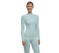FALKE Femme Warm Turtleneck W L/S SH Fil Fonctionnel Séchage Rapide Couche De Base Supérieure, Vert Jade 7439, M EU