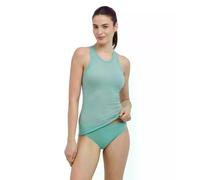 FALKE Ultralight Cool W S/l SH Respirante séchage Rapide 1 pièce, Couche de Base supérieure Femme, Vert Malachite 7527, XL